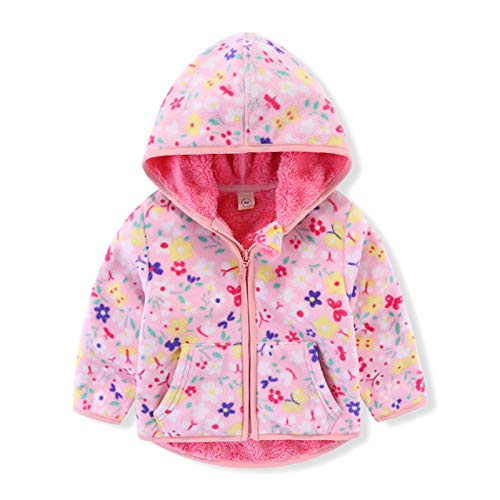 Kids Baby Warm Girls Boys Cartoon Winter Fleece Jackets Sweatshirt Hooded Coats Infant Coat Jacket Newborn Long Sleeve Warm Hoodie Snowsuit Outfits 1-6Years