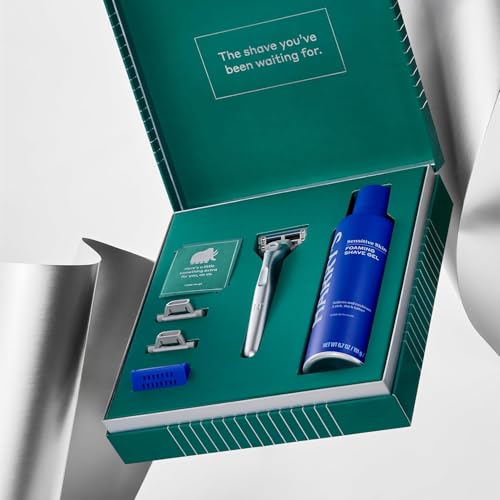 Harry's Plus Shave Gift Set for Men - Limited Edition Shave Kit for Men | 1 Razor Handle, 3 Cartridges, 1 Travel Blade Cover, and 6.7 oz Foaming Shave Gel - image 3