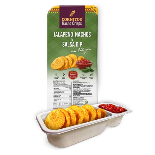Jalapeno Nachos and Salsa Dip Tray, 70 g