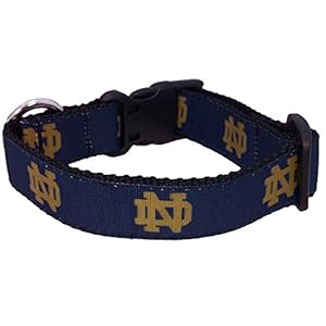 All Star Dogs NCAA Notre Dame Fighting Irish Dog Collar, Large