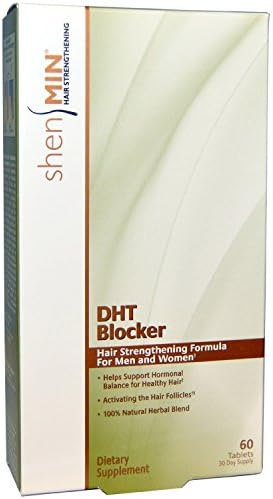 Shen Min Hair Strengthing Formula, DHT Blocker Tablets, 60-Count (Pack of 2)