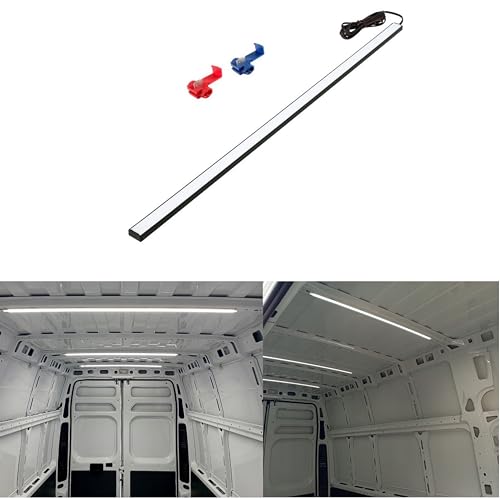 QLS LED Laderaumbeleuchtung Innenbeleuchtung Kofferraum 100 cm Licht schwarz frostig Auto Wohnmobil Van Bus Caravan Boat Wohnmobil Küche Zimmer