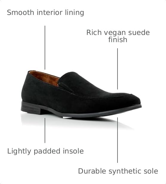 Image of Ferro Aldo Men's Dress Loafer Collection | Modern & Classic Slip-On Styles | Available in Suede, Woven, and Wholecut