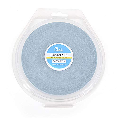 Real Tape Double Sided Lace Front Support Tape 1cm X 36 Yards Adhesives Tape for Lace Front Wigs, Toupees, Hair Extensions and Hairpieces