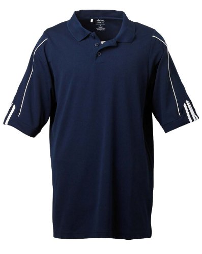 adidas Golf Mens Climalite 3-Stripes Cuff Polo (A76) -Collegiate -2XL