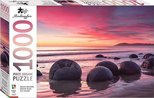 Moeraki Boulders, Koekohe Beach, New Zealand 1000 Piece Jigsaw (Mindbogglers)