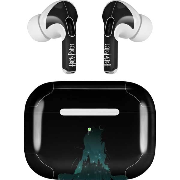 Skinit Decal Audio Skin Compatible with Apple AirPods Pro (2rd Gen, 2022) - Officially Licensed Warner Bros Hats and Hogwarts Design