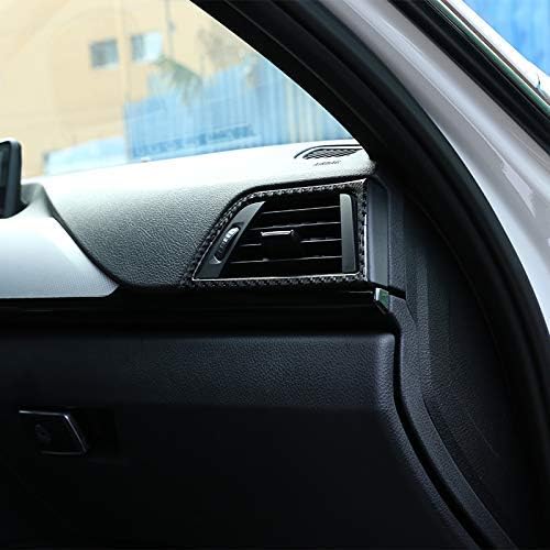 Miniatura 9 de YIWANG Adhesivos de fibra de carbono real para marco de ventilación de aire, 2 unidades, para BMW Serie 3 GT F30 F33 F34 F36 2013-2019 Accesorios