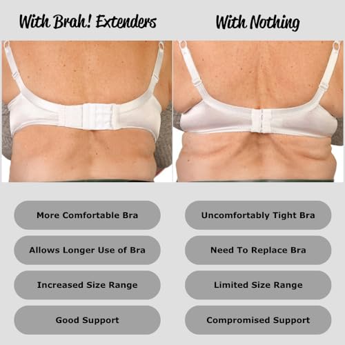 image for Fashion First Aid Brah Extenders, Thin Soft Bra Extender 2 Hook - No S