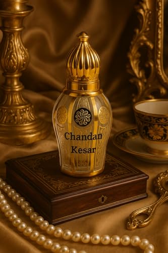 Image of Chandan Kesar 12ml Attar for Unisex, Long Lasting & Non-Alcoholic, Pure Natural Roll-on Attar, Perfume for Men & Women, Suitable for Every Occasion
