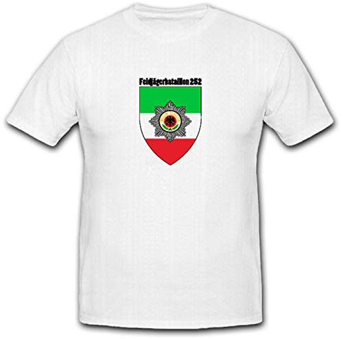 T-shirt armée allemande Feldjägerbataillon 252 blanc 4XL #6618