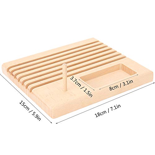 Support de règle en bois bobine de patchwork aiguilles pour couture - 4