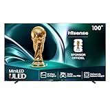 Hisense TV 100" Mini-LED 165Hz 4K 2025 100U7Q, Matte Display, Smart TV VIDAA U9 con 1000+APP, Dolby Vision IQ, HDR 10+ Adaptive, 165Hz Game Mode Ultra, Dolby Atmos 2.1 con Subwoofer, Alexa Built-in
