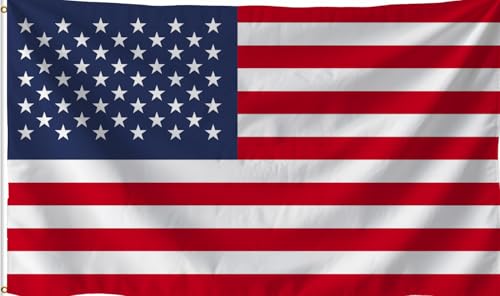 USA Flag 6X10 Feet America Flags The United State of America Outdoor and Indoor Decor Banner Fade Proof Polyester Flags with Brass Grommets. (USA 6X10)