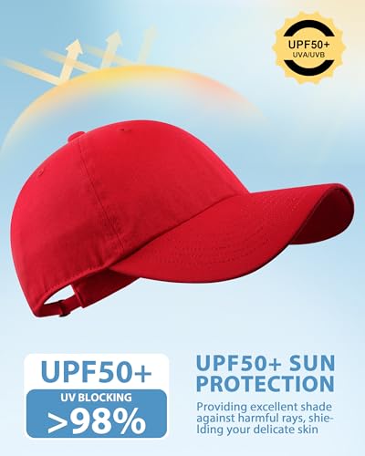 Image of GADIEMKENSD Unstructured Baseball Cap Adjustable Running Hat for Men Women Cotton Dad Plain Outdoors Activities 6 7 /8-7 3 /4