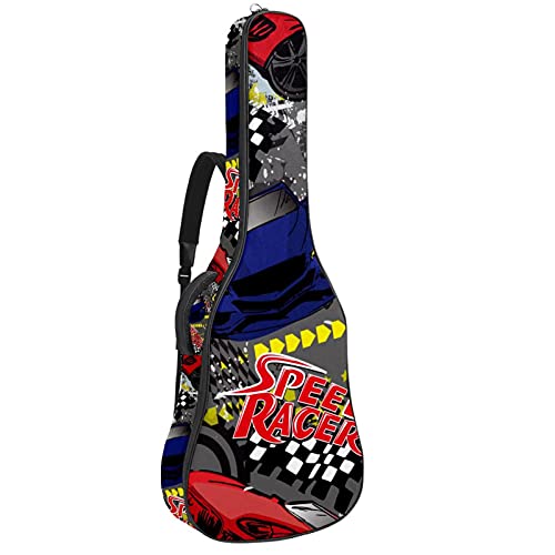 Housse guitare acoustique 106 cm Speed Racer idéale pour cours et répétitions