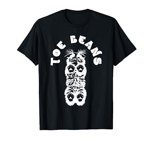 Funny Cat Lover Toe Beans T-Shirt