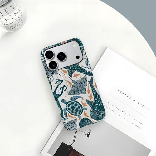 Case for iPhone 17 Pro - [Drop Protection Phone Cover] - Hybrid Case for Girl Women - Turtle Whale Shark Octopus Fish by Generic - Used condition - Image 7