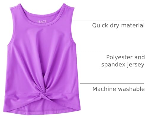 Image of The Children's Place Girls' Active Twist Front Tank Top