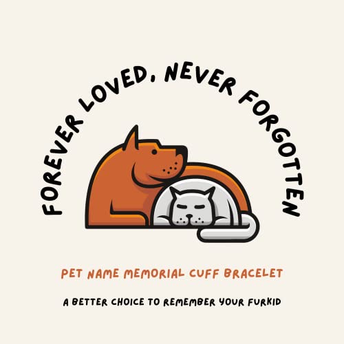 Sunwide Jewelry Stainless Steel Personalized Customized Engraved Furkid Pets Name Dog Cat Memorial Cuff Bracelet Remembrance Loss Of Pet Jewelry Sympathy Gift #TOP1