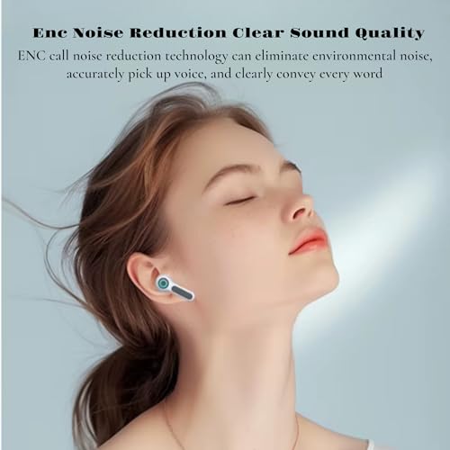 Image of iFAST IF-401 True Wireless Stereo Gaming Earbuds, Quad Mic ENC for Clear Calls, Bluetooth 5.4, Low Latency, RGB LED, Type-C Fast Charge, 7H /60H Playtime, IPX5, White Grey