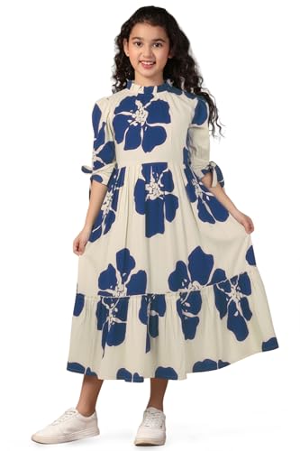 Image of Fashion Dream Girl's Rayon Floral Printed Dress|Girls Dress|Western Dress|Casual Wear