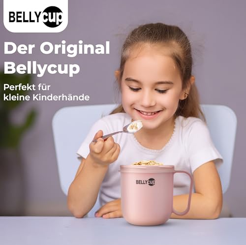 BELLYCUP Gobelet à céreales ou Gobelet à Muesli - sans BPA - Votre gobelet à muesli pratique pour les déplacements - couleur grise, rose ou bleue - Gobelet à céreales To Go