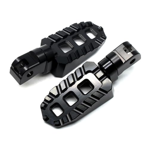 Image of MZS Motorcycle Rider Foot Pegs for 401 701 Models 2019-2023 | Dual Rotating Adjustable, MX Front Adventure Bike Footpegs, Serrated Anti-slip, Black CNC Aluminum, fits Scrambler Retro Bike