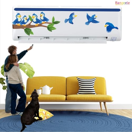 Image of '3D Nature Colorful illustration '' AC Sticker (96 cm x30 cmx 24 cm)Multi (Multicolour 4)