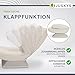Juskys Relaxsessel Korsika - Ergonomisch & 360° drehbar, klappbar mit 5-lagiger Polsterung - Gemütlicher Cord Sessel für Wohnzimmer - Beige