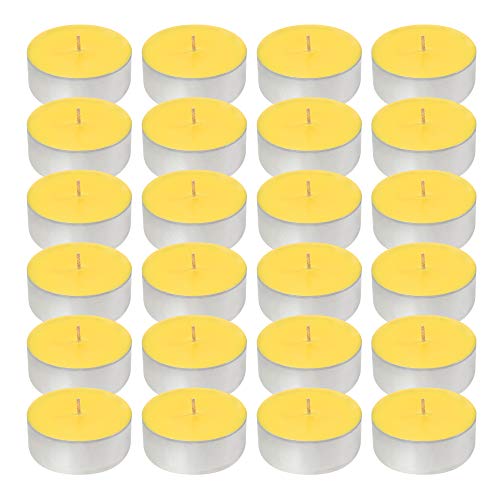 Lumabase Extra Large Citronella Tea Light Candles - Set Of 24 #TOP30