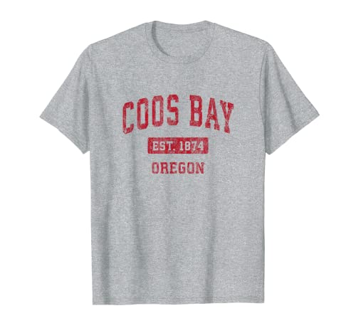 Coos Bay Oregon or Vintage Sports Design - Diseño deportivo (diseño de oregón) Camiseta