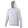 Just Hoods Men's College White Hoodie, Arctic White, XS - Purple - Small #1
