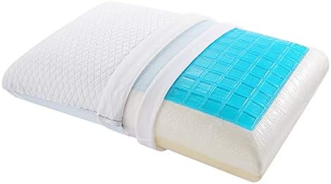 Nesaila Cooling Gel Memory Foam Pillow, Cooling Pillows for Sleeping, Cervical Pillow for Neck & Back Pain Relief ,Bed Pillows Support for Stomach, Side and Back Sleepers, CertiPUR-US, Standard Size