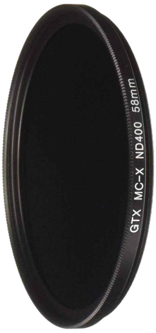 GTX FILTERS GF-X/ND40058 X Series ND400 58mm Camera Lens Neutral Density Filter, Black