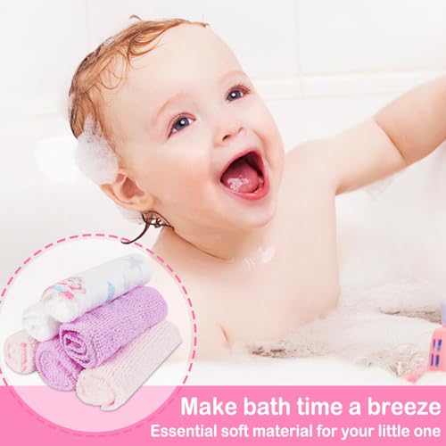 Image of Viviland Baby Washcloths 24 Pack, Toddler Wash Cloths for Bath, Super Soft & Absorbent Bath Towel for Newborn and Infants, Baby Towels Care for Baby's Sensitive Skin