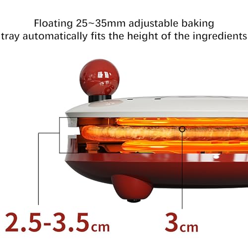 Fabricant de pizzas électriques 23 cm avec double chauffage face - 4