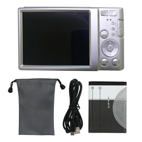 Fotocamera zoom digitale 16x 4K design a prova di shock schermo LCD da telecamera compatta per bambini ottima sorpresa per i giovani fotografi 2.8 pollici 44 mega pixel argento