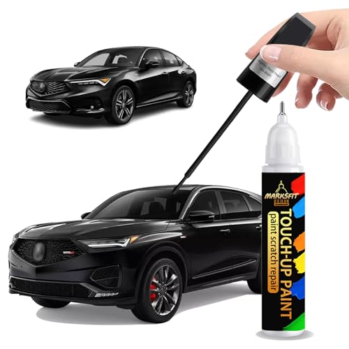 Majestic Black Pearl(NH-893P) Touch Up Paint For Acura Exact Match-Chips and Nicks 2 in 1 Car Paint Pen Scratch Rapair for Integra/ILX/MDX/RDX/TLX/ZDX