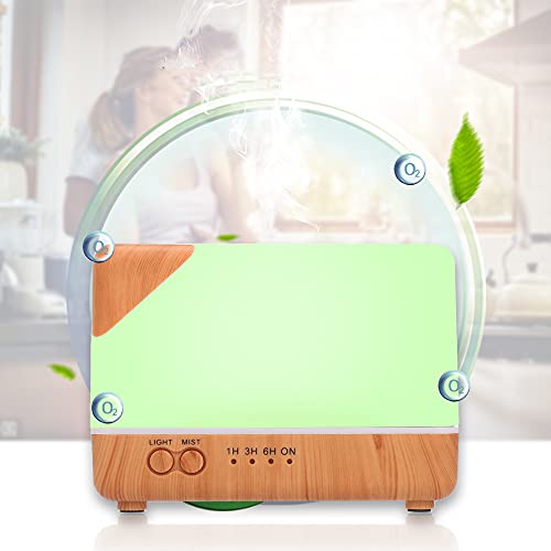 CalmGeek SmartLife Smart Wifi draadloze led-nachtlamp, 700 ml, luchtbevochtiger, etherische olie, aromadiffuser voor…