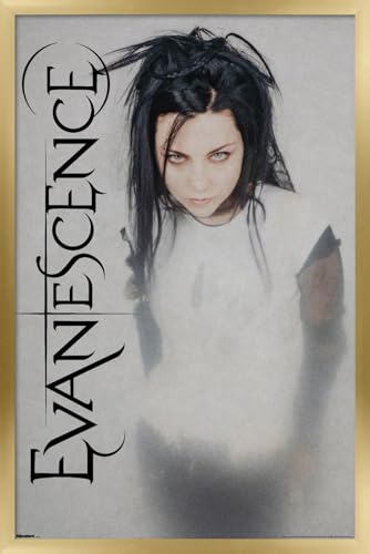 Trends International Evanescence - Amy Close-Up Wall Poster, 22.4L x 14.7W, Gold Framed Version