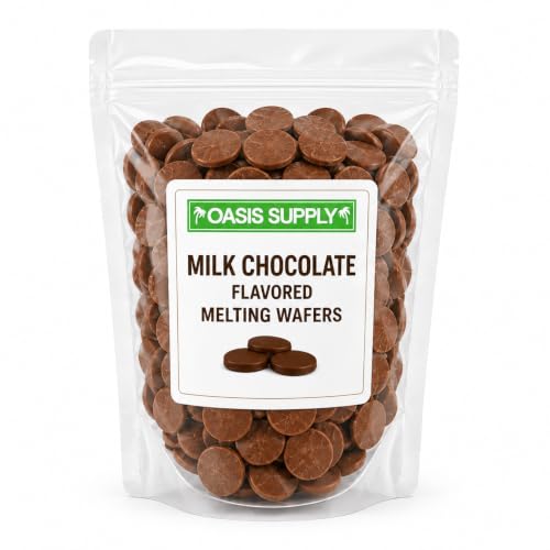 Oasis Supply Milk Chocolate Flavored Melting Wafers, Compound Coating, 1 lb