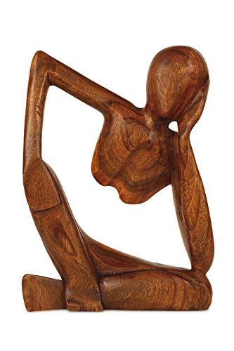 Estatua abstracta de madera G6 Collection 8 pulg miniatura 1
