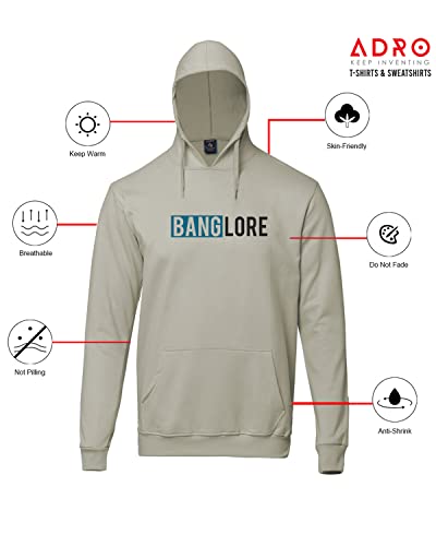 Image of ADRO Men's Cotton Hooded Sweatshirt