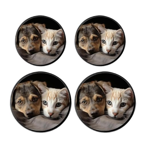 Deer At Sunset Design Set of 4 Stove Burner Covers - Premium Round Electric Stove Range Protectors,8 IN & 10 IN