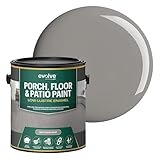 EVOLVE Porch & Floor Paint (Battleship Gray) 1-Gallon – Durable, Scratch-Resistant, Multi-Surface Interior & Exterior Floor Coating, Low VOC, Fade & Weather Resistant