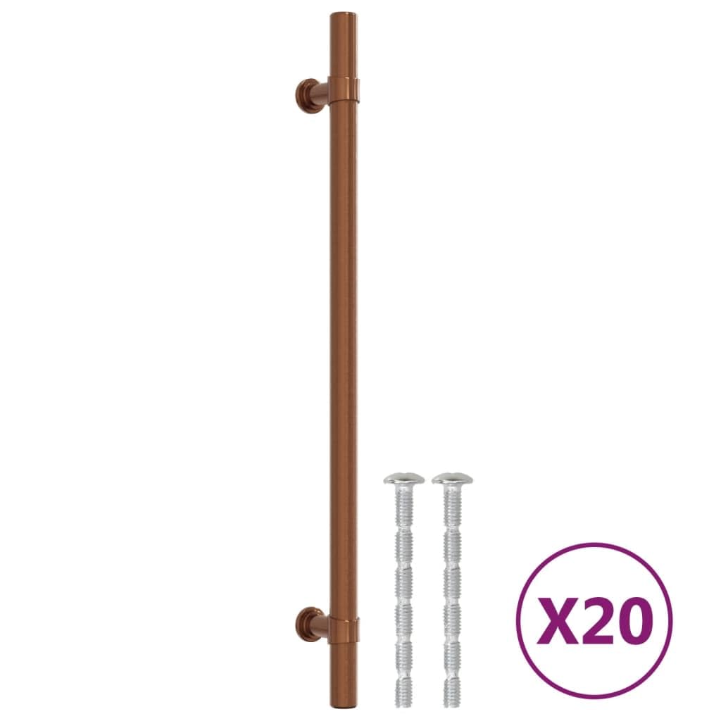 Tiradores de muebles 20 unidades, bronces, 224 mm, acero inoxidable, tiradores de cocina, tiradores de muebles de cocina, tiradores de puerta