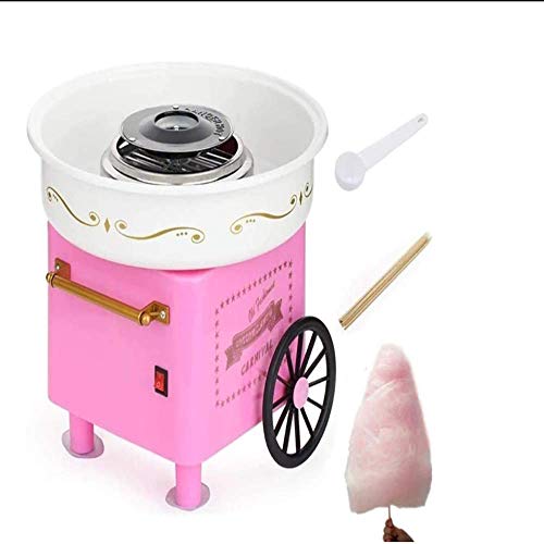 MKIU Fortschrittliche Zuckerwatte-Maschine, 12x12x12 Zoll Modische Rosa Zuckerwatte-Maschine Mit Zuckerstange Und… – Bild 3