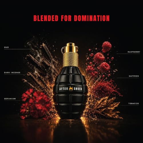 Image of Aftershock Phantom Eau De Parfum for Men 100ml | Long Lasting Perfume | Oud Tobacco Woody Amber Fragrance with Warm Spicy, Smoky Notes | Masculine Luxury Scent for Daily & Evening Occasions