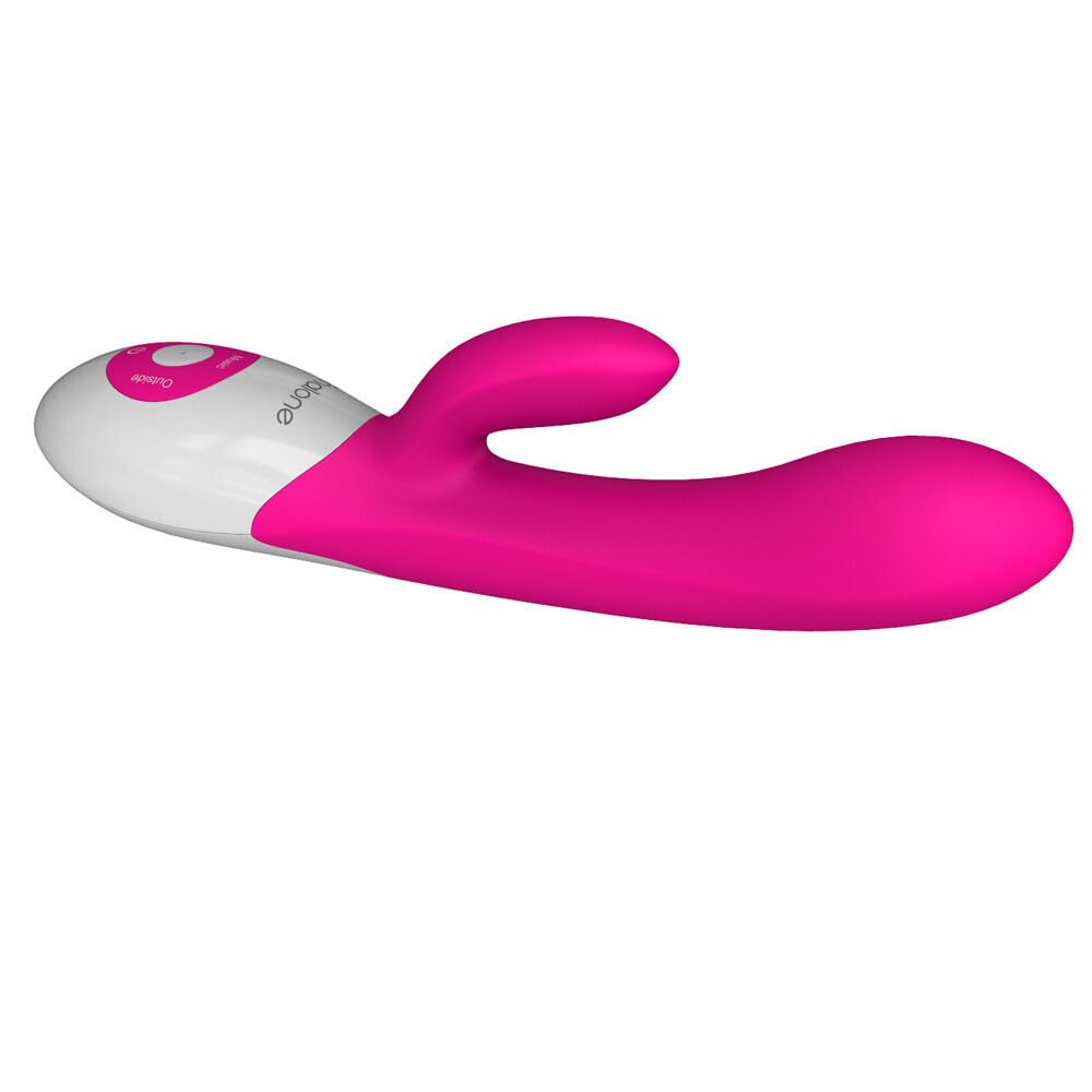 Nalone Rhythm Wireless Voice Activated Donna Vibratore Rabbit Erotico - 7 modalità di stimolazione, 2 modalità di attivazione vocale – Silicone USB Vibratore Clitoride con Ricaricabile Batteria, 100% Impermeabile –20cm (Inseribile 11,43cm)